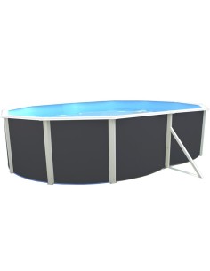 Piscinas Desmontables Fuertes Ovalada ANTRACITA PRESTIGIO 120