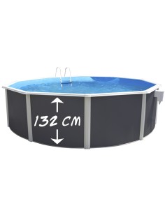 Piscina Redonda Desmontable ANTRACITA MAGNUM