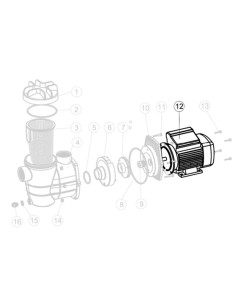 Cuerpo motor para bomba 72515